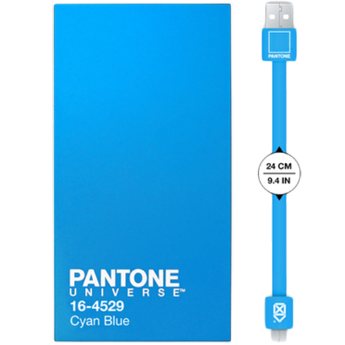 Pantone 3000 Mah Cyan Micro Usb Power Bank Blue 107645 Case Scenario Quickmobile Quickmobile