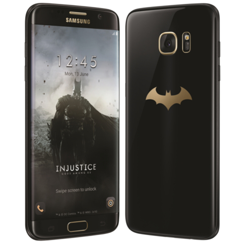 スマートフォン/携帯電話 スマートフォン本体 Mobile Phones Galaxy S7 Edge Dual Sim 32GB LTE 4G Black Batman 