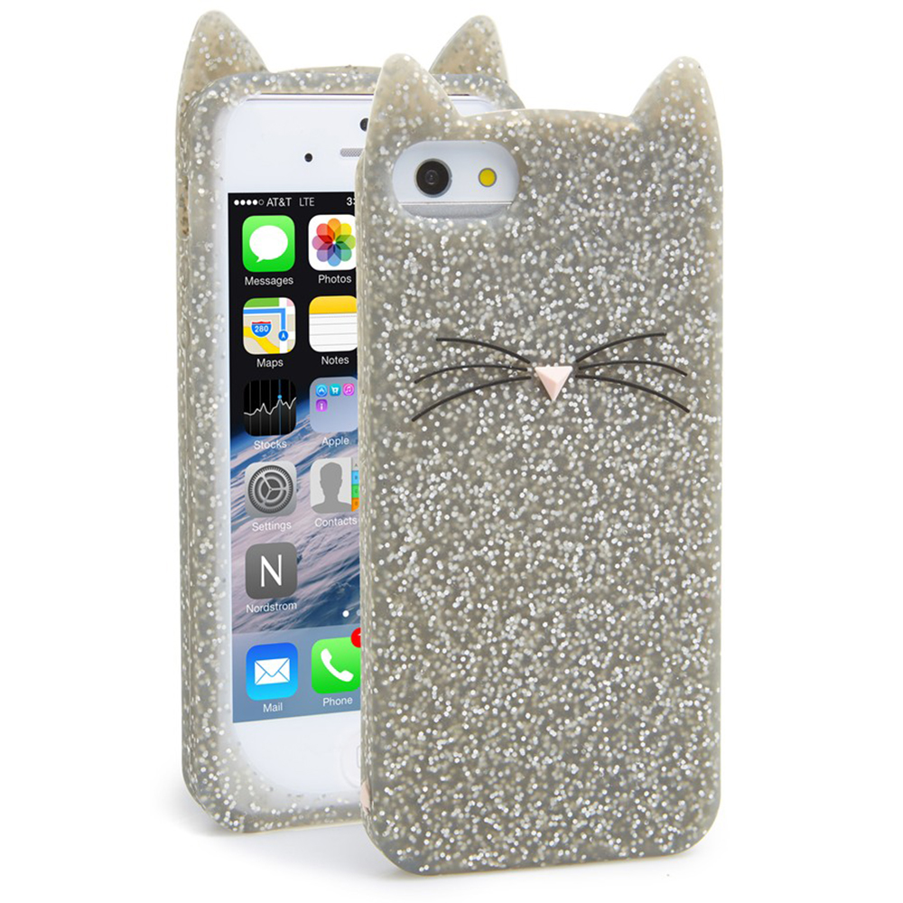 Phone Cases Back Cover Funny Cat Back cover Grey Apple iPhone 7, iPhone 8  166866... - Quickmobile