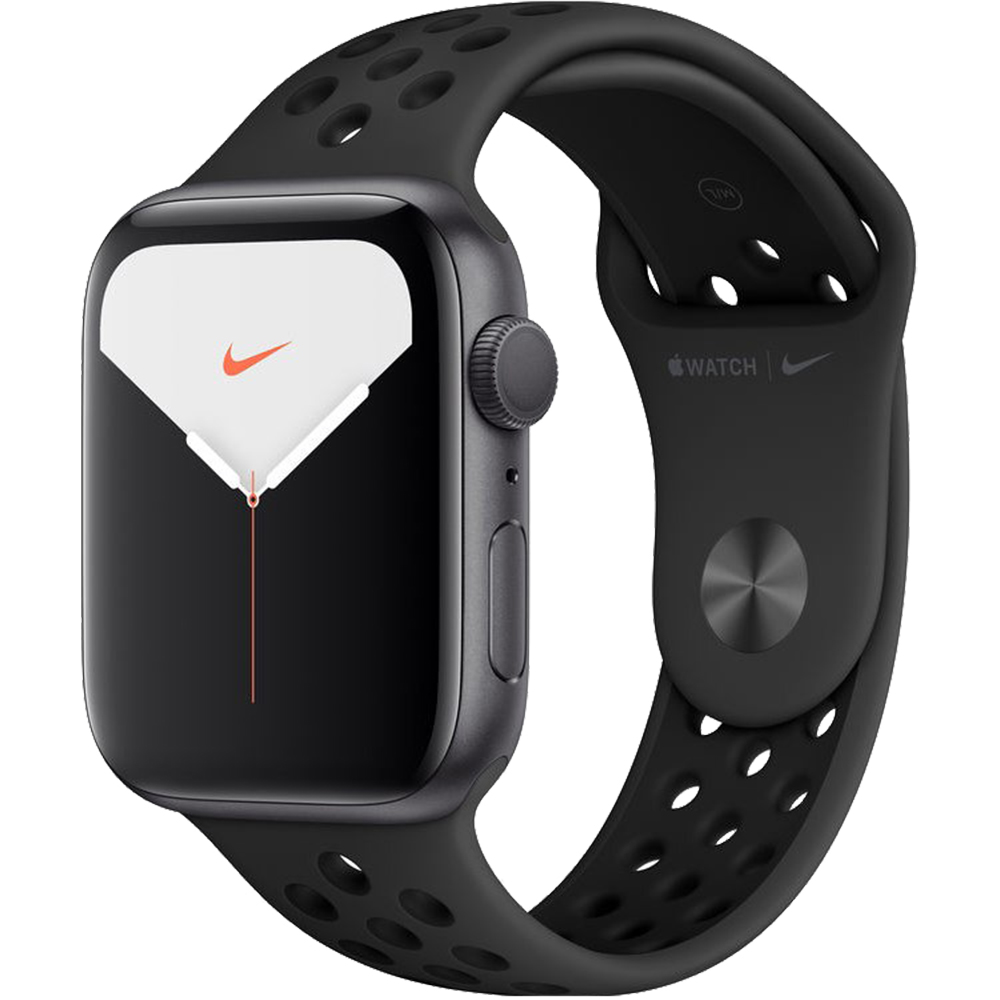 Smartwatches APPLE Smartwatch Watch 5 Nike GPS Aluminiu Negru 44MM Si  Curea - Quickmobile