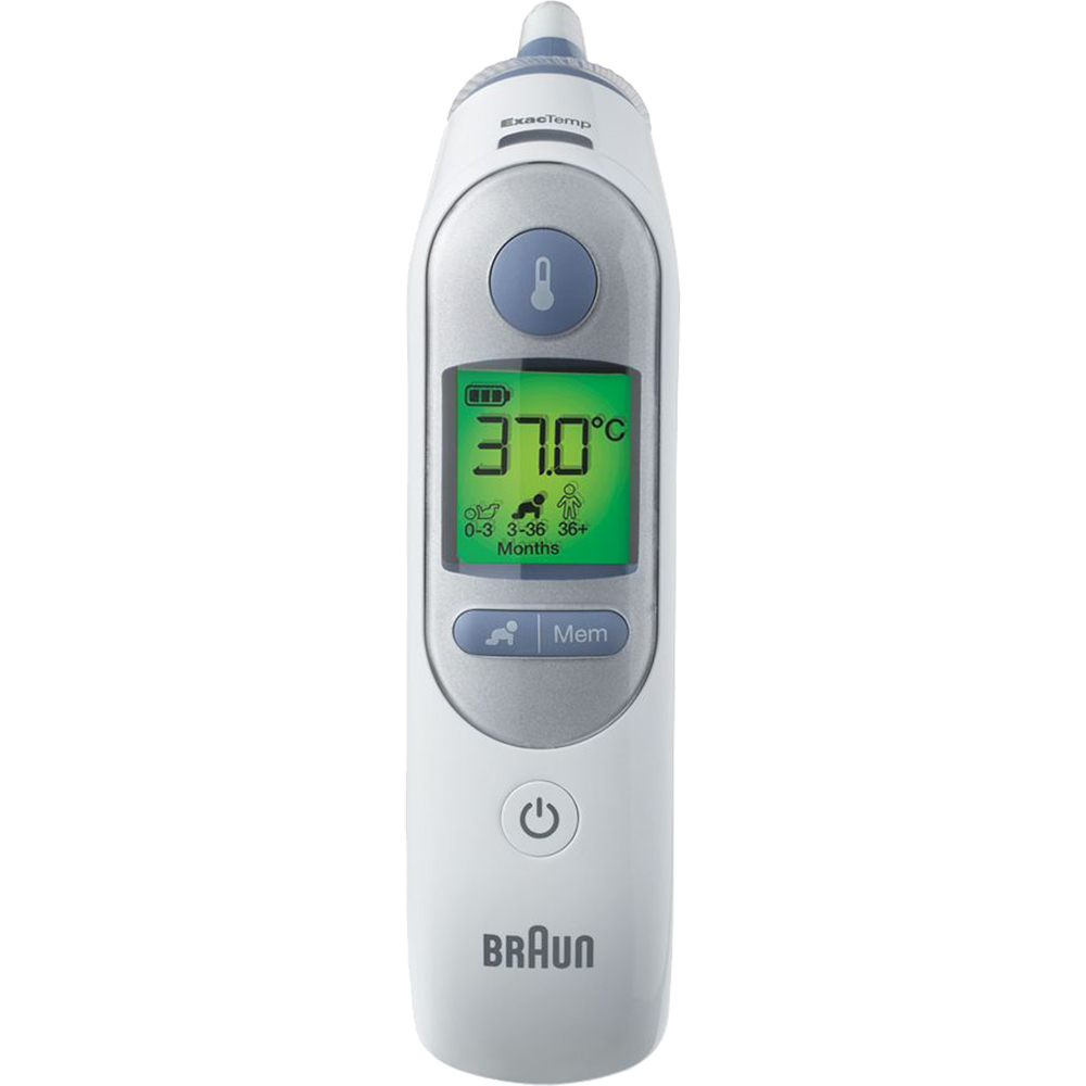 braun thermoscan ear thermometer with exactemp